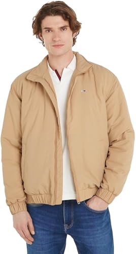 Tommy Jeans Herren Jacke Essential Padded Übergangsjacke, Beige (Tawny Sand), M von Tommy Hilfiger