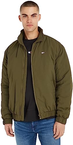 Tommy Jeans Herren Jacke Essential Padded Übergangsjacke, Grün (Drab Olive Green), M von Tommy Jeans