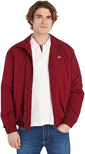 Tommy Jeans Herren Jacke Essential Padded Übergangsjacke, Rot (Rouge), S von Tommy Jeans