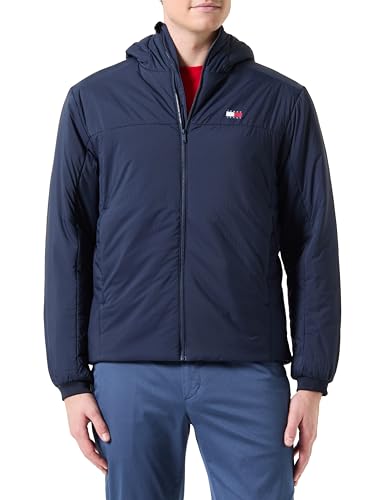 Tommy Jeans Herren Jacke Poly Jacket Wasserabweisend, Blau (Dark Night Navy), L von Tommy Jeans