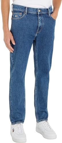 Tommy Jeans Herren Jeans Dad Jean Regular Tapered CG4139 Stretch, Blau (Denim Medium), 36W / 30L von Tommy Jeans