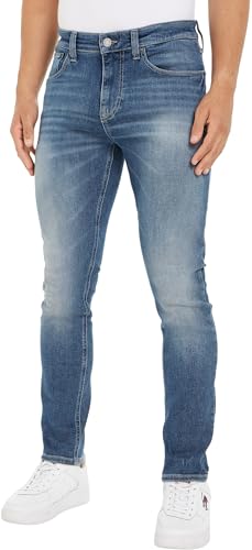 Tommy Jeans Herren Jeans Hose Austin Slim Fit, Blau (Denim Dark), 34W/30L von Tommy Jeans