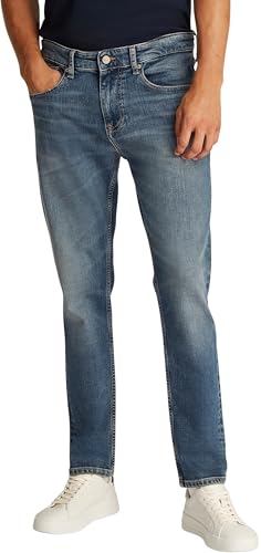 Tommy Jeans Herren Jeans Hose Austin Slim Tapered Fit, Blau (Denim Dark), 34W/36L von Tommy Jeans