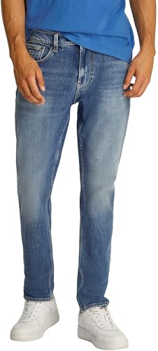 Tommy Jeans Herren Jeans Hose Austin Slim Tapered Fit, Blau (Denim Medium), 32W/31L von Tommy Jeans