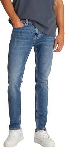 Tommy Jeans Herren Jeans Hose Austin Slim Tapered Fit, Blau (Denim Medium), 32W/32L von Tommy Jeans