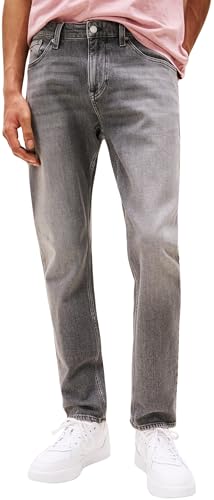 Tommy Jeans Herren Jeans Hose Austin Slim Tapered Fit, Grau (Denim Grey), 32W/33L von Tommy Jeans