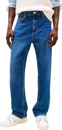 Tommy Jeans Herren Jeans Hose Otis Regular Straight Fit, Blau (Denim Dark), 32W/32L von Tommy Jeans