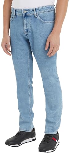 Tommy Jeans Herren Jeans Hose Scanton Slim Fit, Blau (Denim Light), 32W/34L von Tommy Jeans