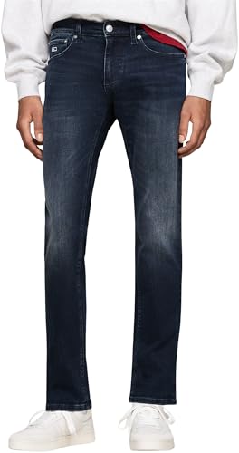 Tommy Jeans Herren Jeans Hose Scanton Slim Fit Stretch, Blau (Denim Dark), 30W/34L von Tommy Jeans