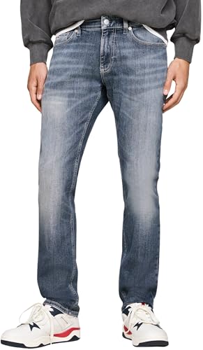 Tommy Jeans Herren Jeans Hose Scanton Slim Fit Stretch, Blau (Denim Dark), 34W/34L von Tommy Jeans