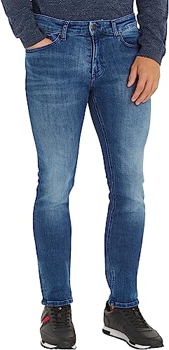 Tommy Jeans Herren Jeans Hose Scanton Slim Stretch, Blau (Dynamic Jacob Mid Blue Stretch), 27W/34L von Tommy Jeans