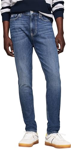 Tommy Jeans Herren Jeans Hose Simon Skinny Fit, Blau (Denim Dark), 29W/34L von Tommy Jeans