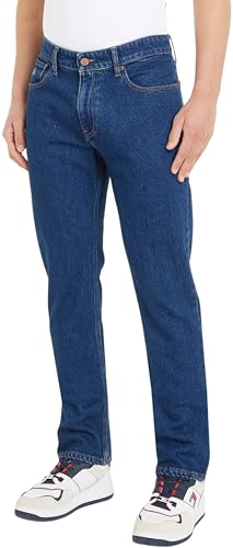 Tommy Jeans Herren Jeans Ryan Regular Straight CG4158 Stretch, Blau (Denim Dark), 30W / 32L von Tommy Jeans