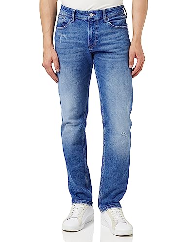 Tommy Jeans Herren Jeans Ryan Regular Straight Stretch, Blau (Denim Light), 33W / 34L von Tommy Jeans