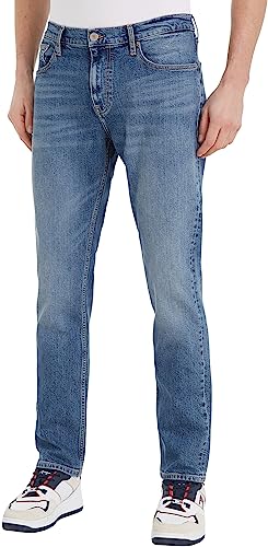 Tommy Jeans Herren Jeans Ryan Regular Straight Stretch, Blau (Denim Medium), 29W / 30L von Tommy Jeans