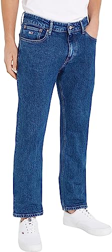 Tommy Jeans Herren Jeans Ryan Regular Straight Stretch, Blau (Denim Medium), 31W / 30L von Tommy Jeans