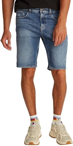 Tommy Jeans Herren Jeans Shorts Scanton Slim Fit, Blau (Denim Medium), 32W von Tommy Jeans