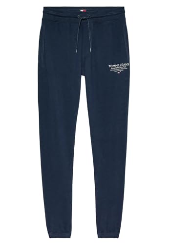 Tommy Jeans Herren Jogginghose Entry Graphic Sweatpant Slim Fit, Blau (Dark Night Navy), L von Tommy Jeans