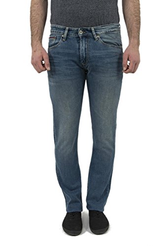 Tommy Jeans Herren ORIGINAL STRAIGHT RYAN LICO Straight Leg Jeans, Blau (Light Indigo Comfort 911), W31/L32 von Tommy Jeans