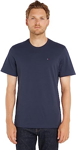 Tommy Jeans Herren T-Shirt Kurzarm TJM Original Slim Fit, Blau (Black Iris), XS von Tommy Jeans