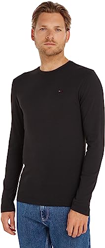 Tommy Jeans Herren Langarmshirt TJM Original Langarm, Schwarz (Tommy Black), L von Tommy Jeans