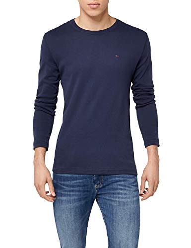 Tommy Jeans Herren Langarmshirt TJM Original Langarm, Blau (Black Iris), XXL von Tommy Jeans