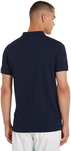 Tommy Jeans Herren Poloshirt Kurzarm Slim Fit, Blau (Dark Night Navy), 5XL von Tommy Jeans