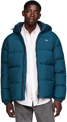 Tommy Jeans Herren Pufferjacke Essential Down Jacket Warm, Deep Seawater (Blau), M von Tommy Jeans