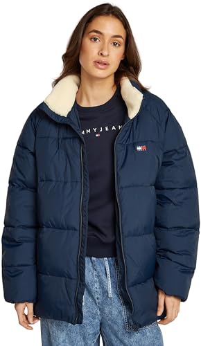 Tommy Jeans Herren Pufferjacke Warm, Blau (Dark Night Navy), S von Tommy Jeans