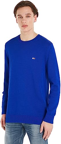 Tommy Jeans Herren Pullover Essential Crew Neck Strickpullover, Blau (Ultra Blue), M von Tommy Jeans
