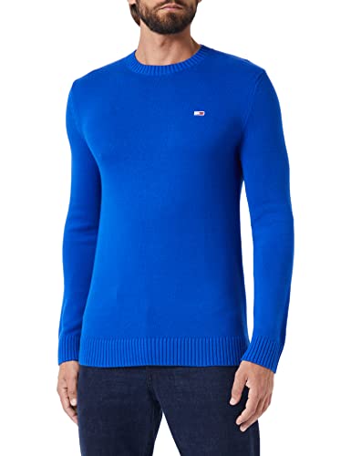 Tommy Jeans Herren Pullover Essential Crew Neck Strickpullover, Blau (Ultra Blue), XS von Tommy Jeans