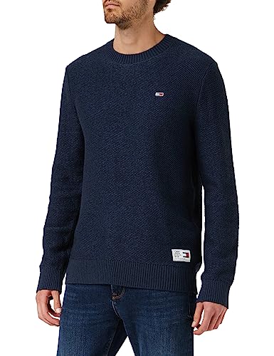 Tommy Jeans Herren Pullover Strickpullover, Blau (Twilight Navy), S von Tommy Jeans