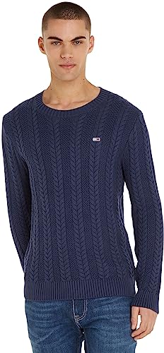 Tommy Jeans Herren Pullover Strickpullover, Blau (Twilight Navy), XS von Tommy Jeans