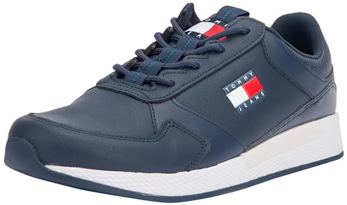 Tommy Jeans Herren Runner Sneaker Schuhe, Blau (Twilight Navy), 45 von Tommy Jeans