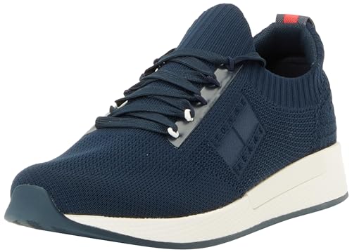 Tommy Jeans Herren Runner Sneaker Sportschuhe, Blau (Dark Night Navy), 41 von Tommy Jeans