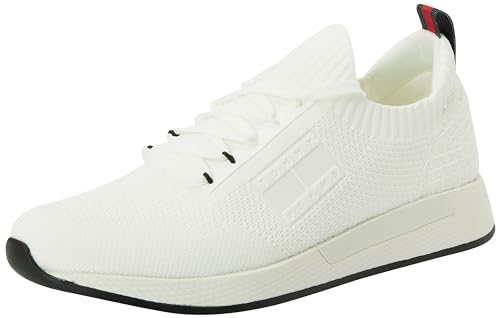 Tommy Jeans Herren Runner Sneaker Sportschuhe, Weiß (Ecru), 41 von Tommy Jeans