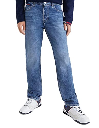 Tommy Jeans Herren Ryan RGLR STRGHT DF1133 DM0DM14795 Hosen, Denim, 28W / 34L von Tommy Jeans