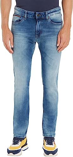 Tommy Jeans Herren Jeans Hose Scanton Slim Stretch, Blau (Wilson Light Blue Stretch), 28W/36L von Tommy Jeans
