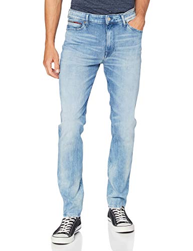 Tommy Jeans Herren Simon Skinny Dycrl Straight Jeans, Blau (Dynamic Cross Light Str Aj), W38/L32 von Tommy Jeans