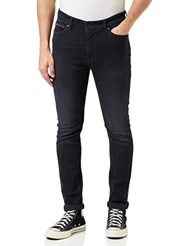 Tommy Jeans Herren Jeans Simon Skinny Stretch, Schwarz (Dynamic Jacob Black), 38W / 36L von Tommy Jeans