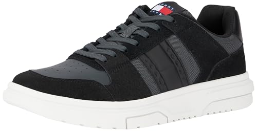 Tommy Jeans Herren Sneaker Brooklyn aus Wildleder, Schwarz (Black), 41 von Tommy Jeans