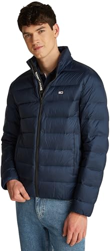Tommy Jeans Herren Steppjacke Down Wasserabweisend, Blau (Dark Night Navy), S von Tommy Jeans