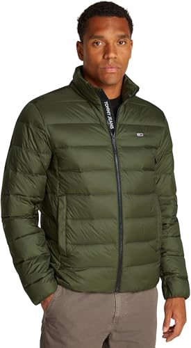 Tommy Jeans Herren Steppjacke Down Wasserabweisend, Grün (Fatigue Green), XS von Tommy Jeans