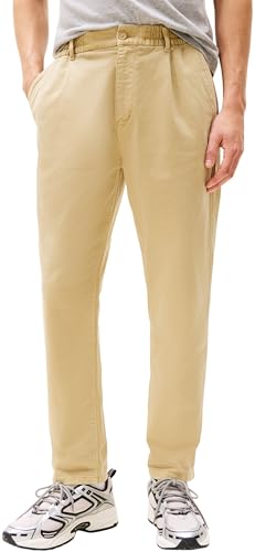 Tommy Jeans Herren Stoffhose Isaac Twill Casual Wide Leg, Beige (Relic Tan), L von Tommy Jeans