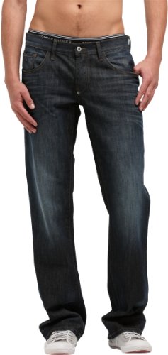 Tommy Jeans Herren Straight Leg Jeans Blau (215 BREWSTER WORN) 34/34 von Tommy Jeans