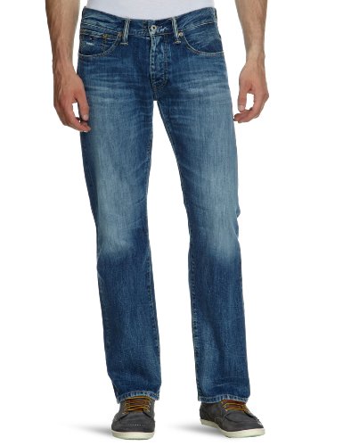 Tommy Jeans Herren Straight Leg Jeans Blau (957 BROOMFIELD VINTAGE) 34/34 von Tommy Jeans