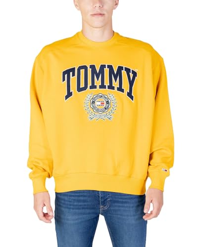 Tommy Jeans Herren Sweatshirt Boxy College Graphic Crew gelb (31) XL von Tommy Jeans