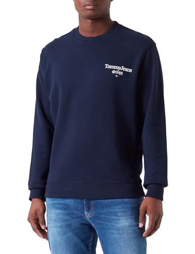 Tommy Jeans Herren Sweatshirt Tjm Reg Entry Graphic Crew ohne Kapuze, Blau (Dark Night Navy), XXXL von Tommy Jeans