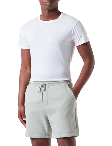 Tommy Jeans Herren Sweatshorts Beach Fleece Kurz, Mehrfarbig (Faded Willow), XXL von Tommy Jeans