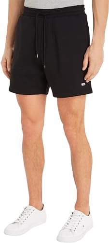 Tommy Jeans Herren Sweatshorts Beach Fleece Kurz, Schwarz (Black), XXL von Tommy Jeans